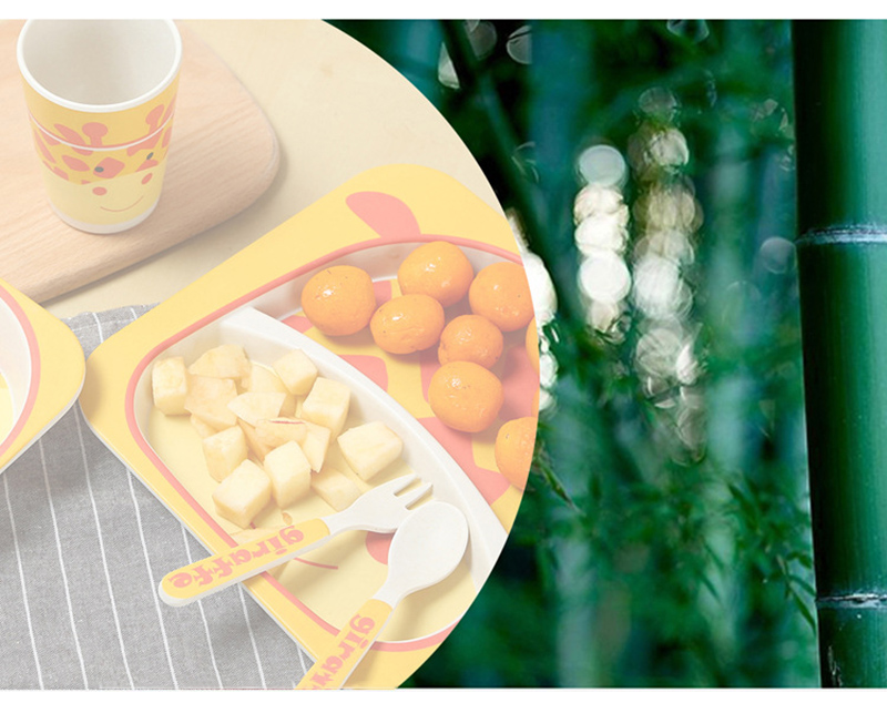 Bamboo Fiber Baby Tableware Set