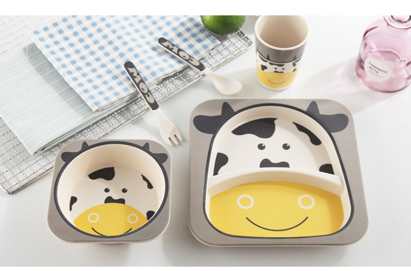Bamboo Fiber Baby Tableware Set