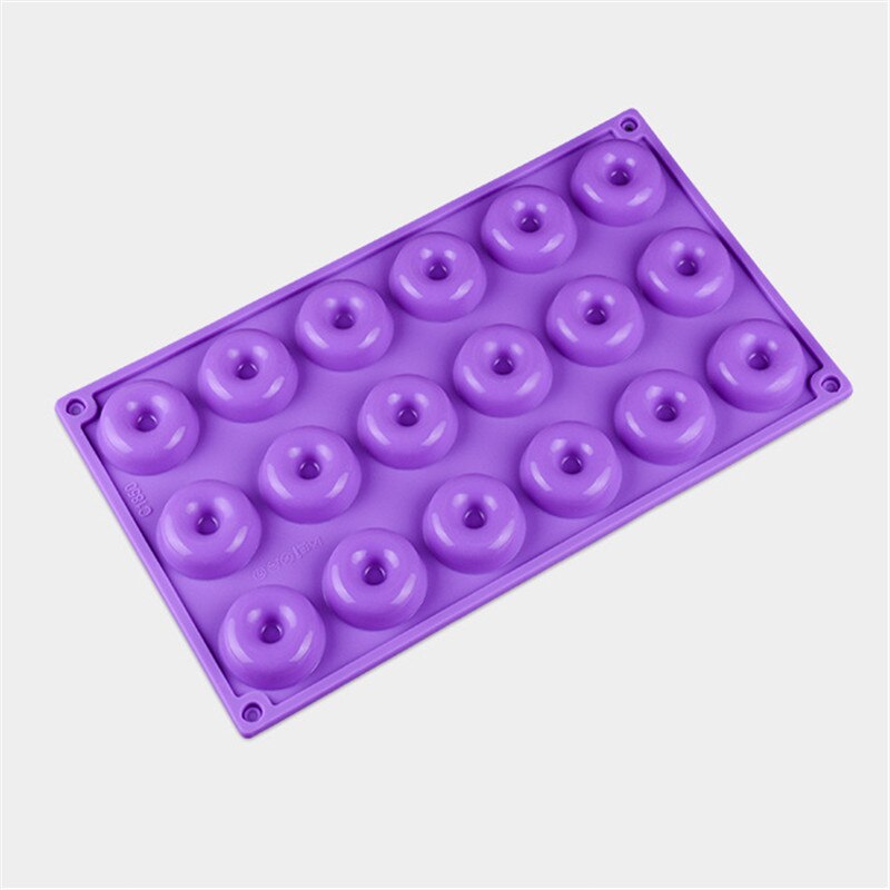 18 Holes Food Grade Silicone Mini Donuts Mold