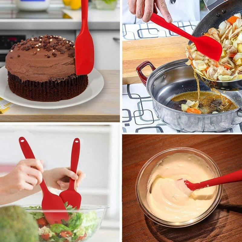 Solid Black Silicone Utensils 6 Pcs Set