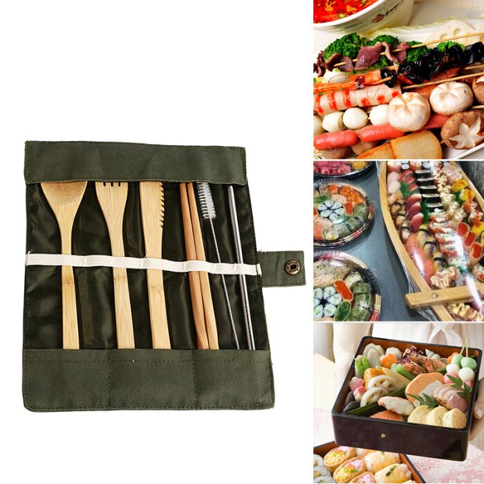 Eco-Friendly Reusable Bamboo Cutlery Set