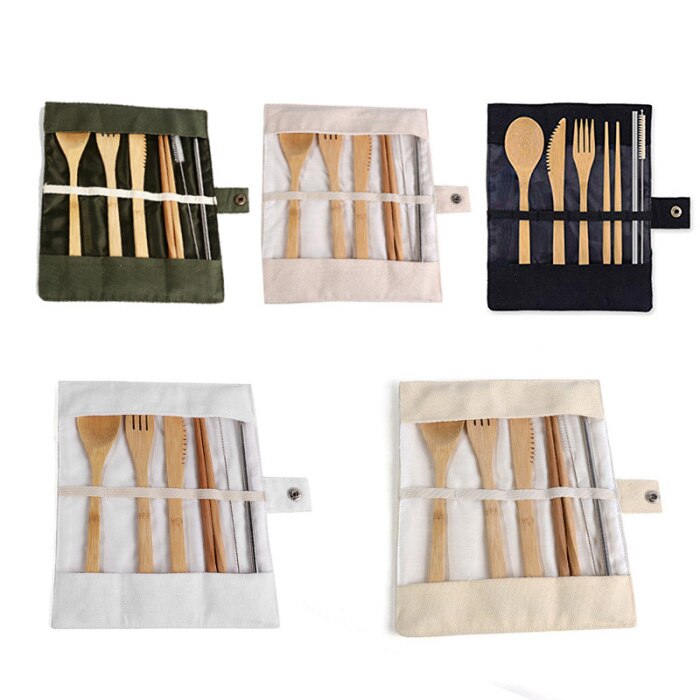 Eco-Friendly Reusable Bamboo Cutlery Set
