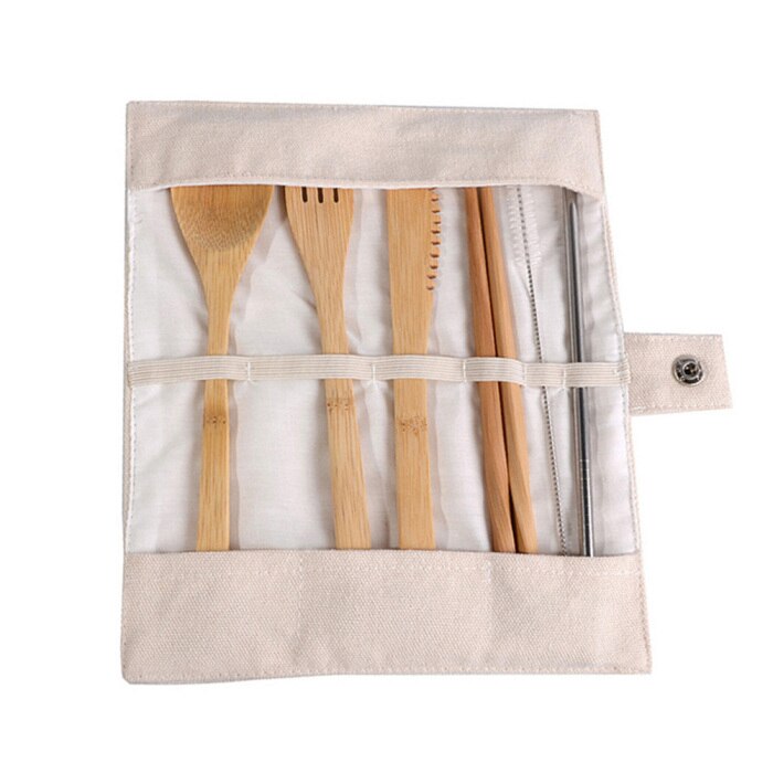 Eco-Friendly Reusable Bamboo Cutlery Set
