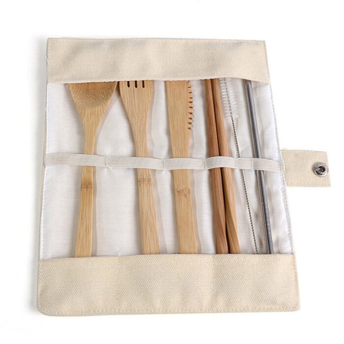 Eco-Friendly Reusable Bamboo Cutlery Set
