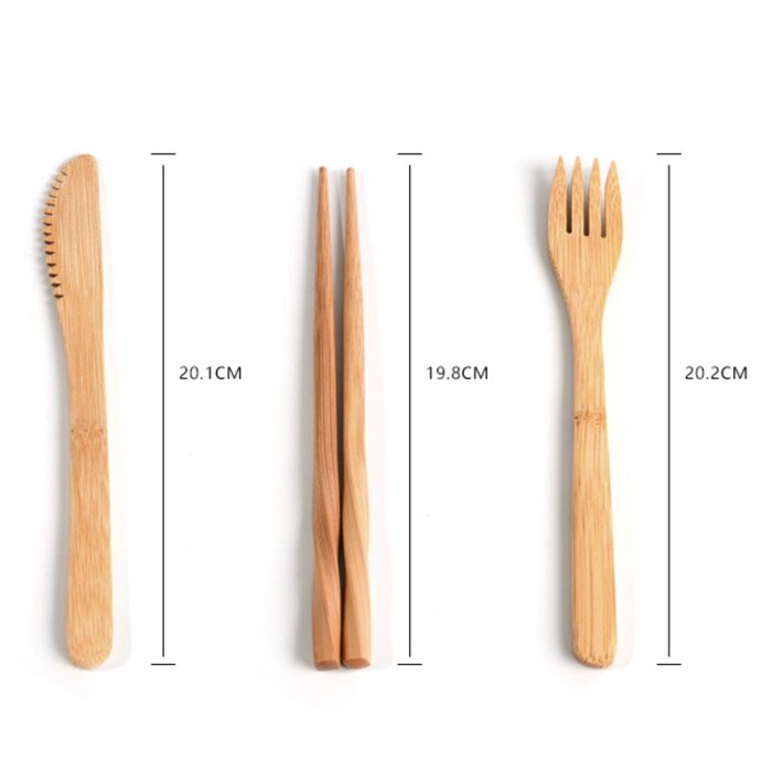 Eco-Friendly Reusable Bamboo Cutlery Set