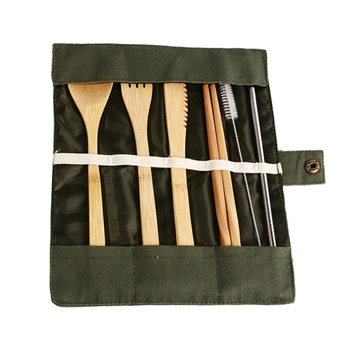 Eco-Friendly Reusable Bamboo Cutlery Set