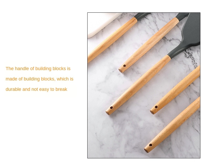 Non-Stick Silicone Kitchen Utensils Set Non-Stick Silicone Kitchen Utensils Set