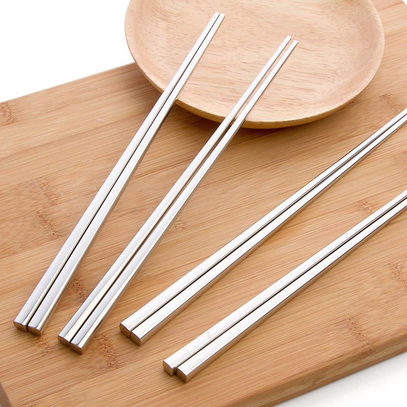 Stainless Steel Chopsticks 2 Pcs Set