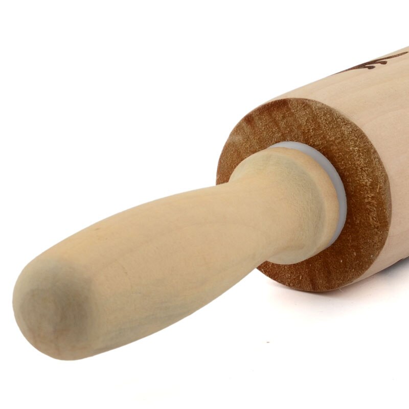 Patterned Wooden Rolling Pin