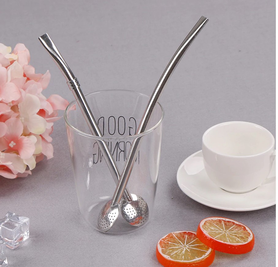 Stainless Steel Round Bombilla Straw