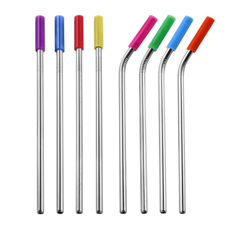 Reusable Stainless Steel Drinking Straws 6 pcs Set