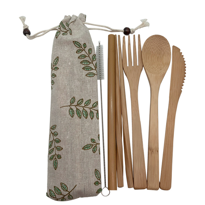 Reusable Wooden Cutlery Set