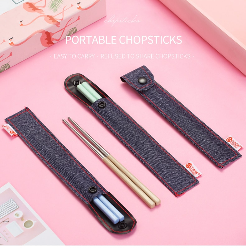 Chinese Style Portable Stainless Steel Chopsticks