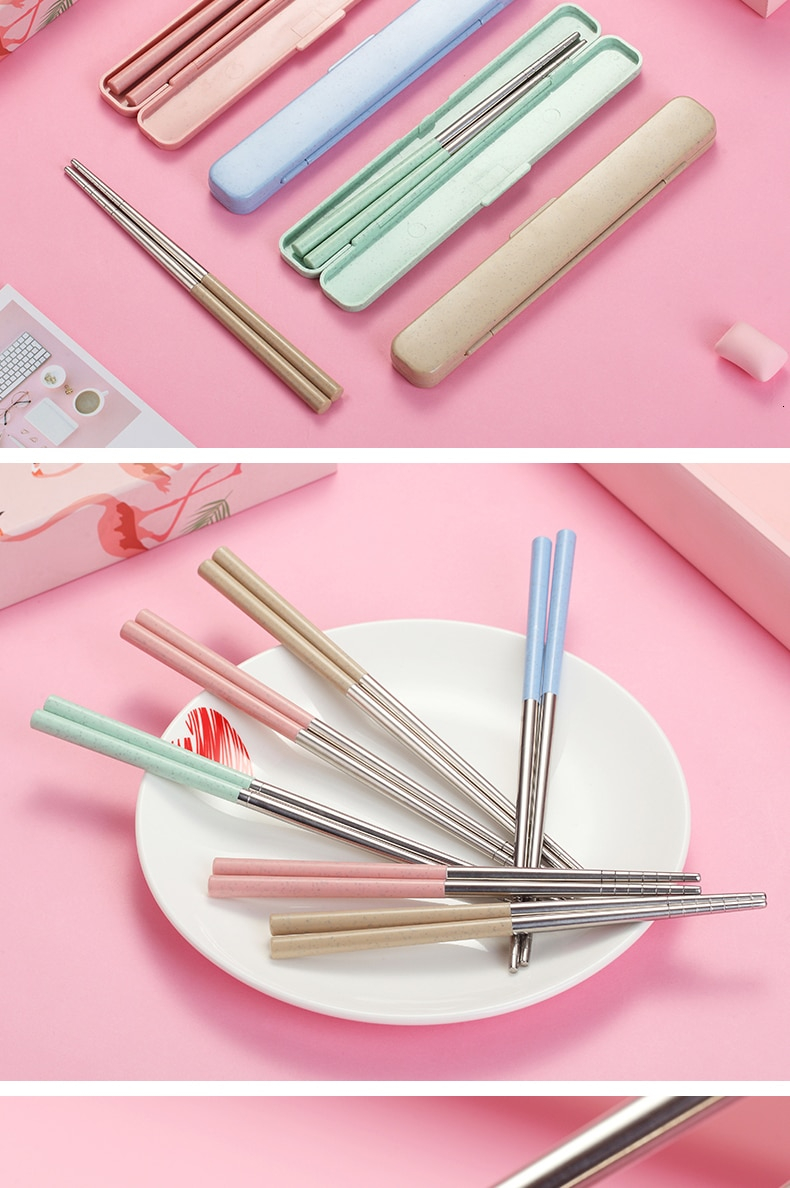 Chinese Style Portable Stainless Steel Chopsticks