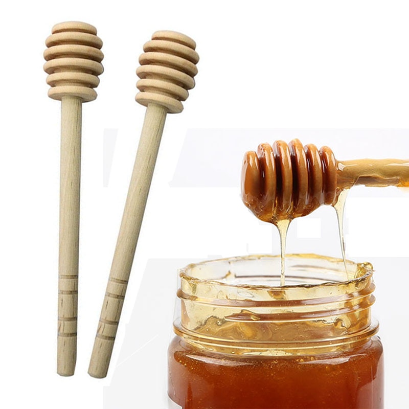 Long Wooden Honey Spoon