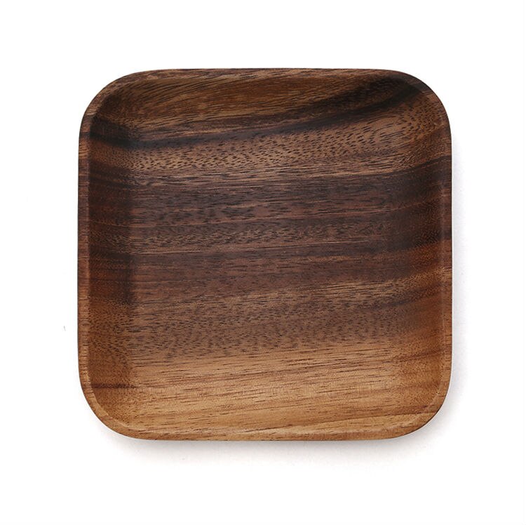 Square Shaped Wooden Plates