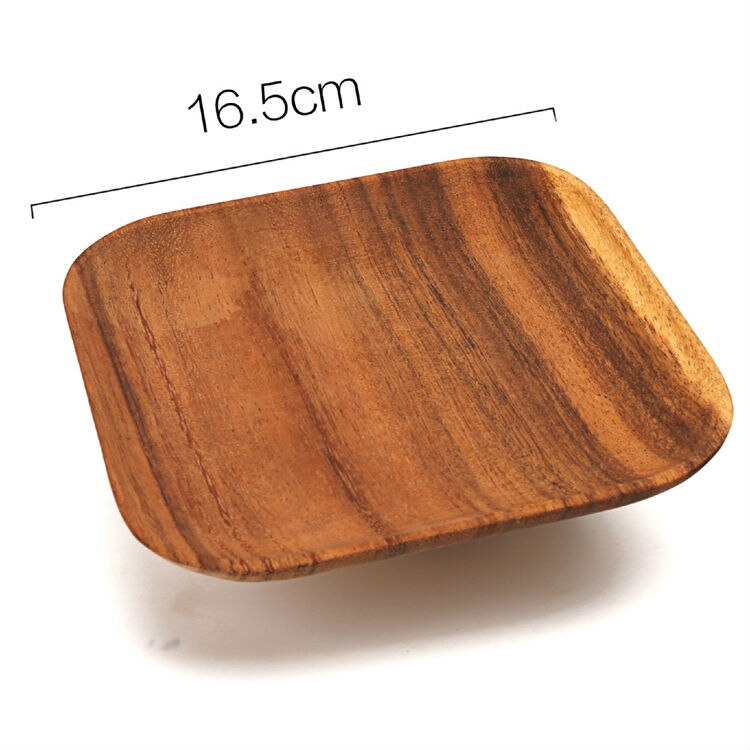 Square Shaped Wooden Plates