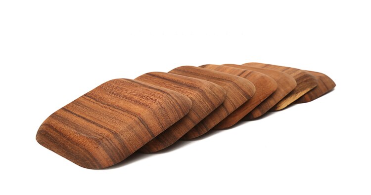 Square Shaped Wooden Plates