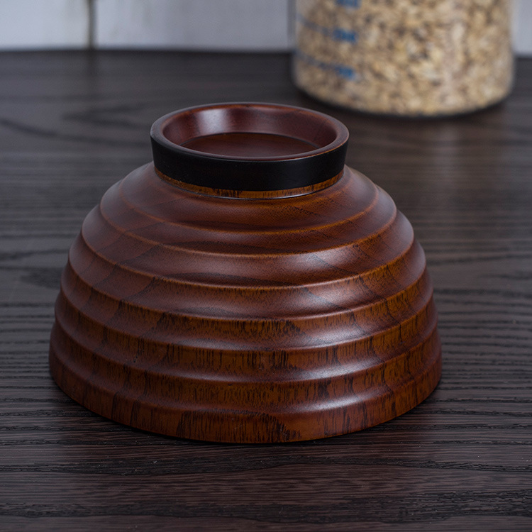 Chocolate Color Small Wooden Cup