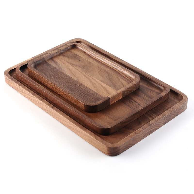 Wooden Serving Tray in 2 Shapes