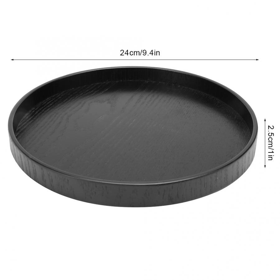 Round Shaped Wooden Serving Tray