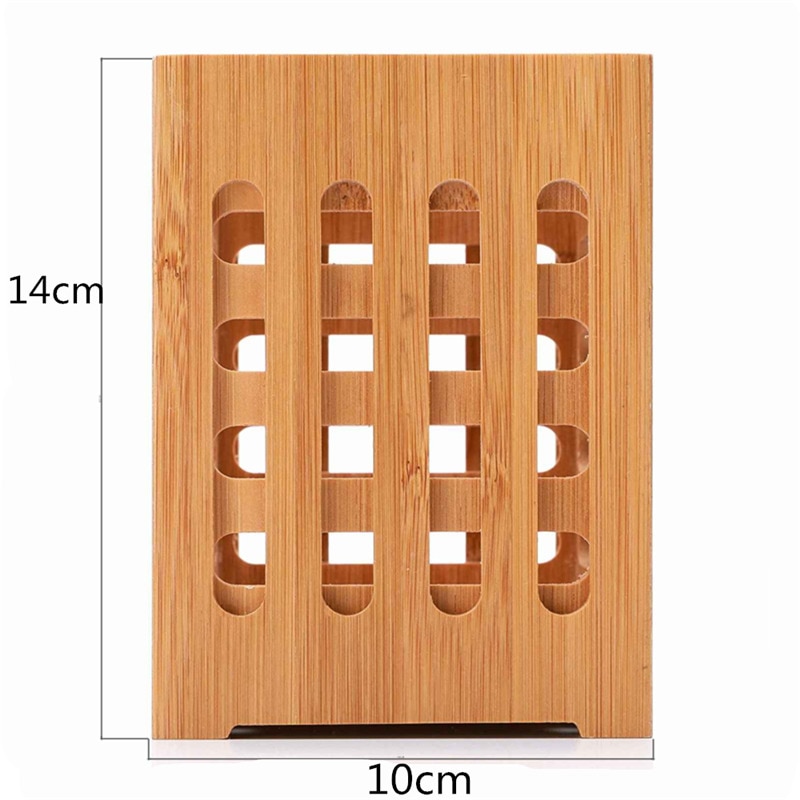 Square Shaped Bamboo Storage Tubes