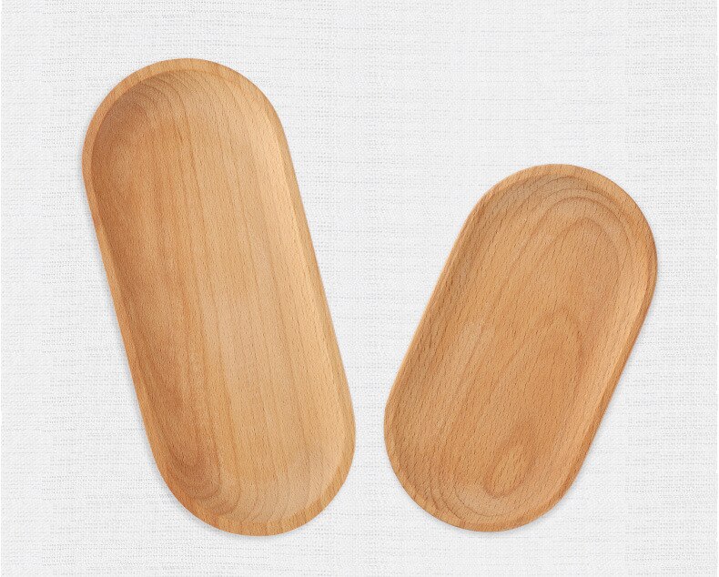 Oval Shaped Wooden Serving Platter