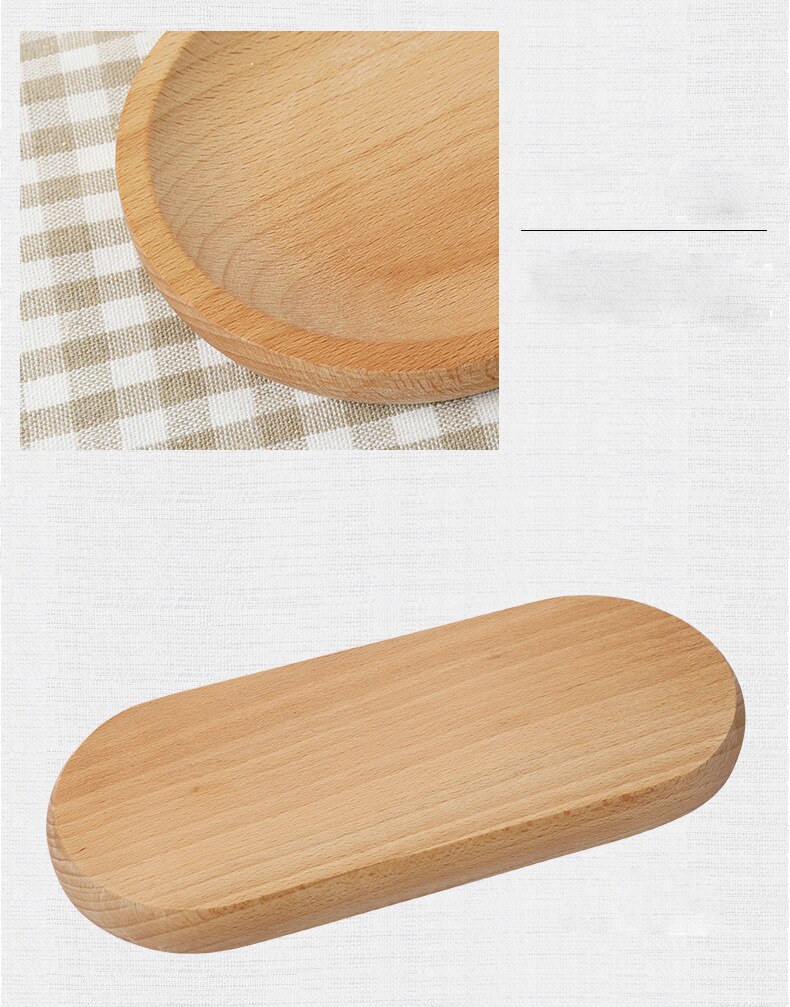 Oval Shaped Wooden Serving Platter