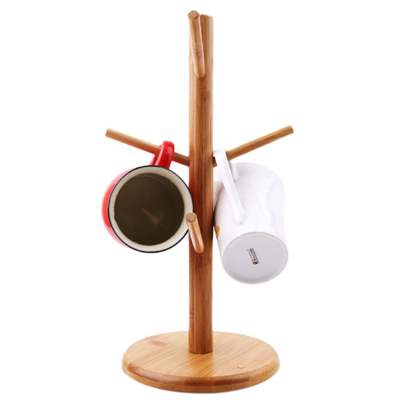 Tree Shaped Bamboo Mug Holder Tree Shaped Bamboo Mug Holder