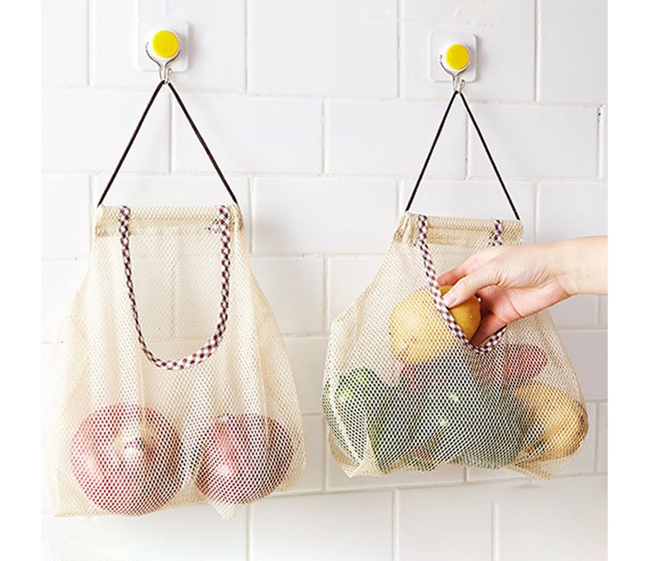 Breathable Mesh Kitchen Storage Bag