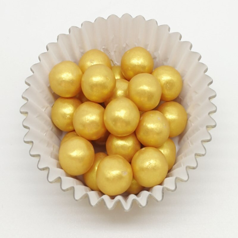 Golden Pearl Sprinkles in Different Sizes Golden Pearl Sprinkles in Different Sizes