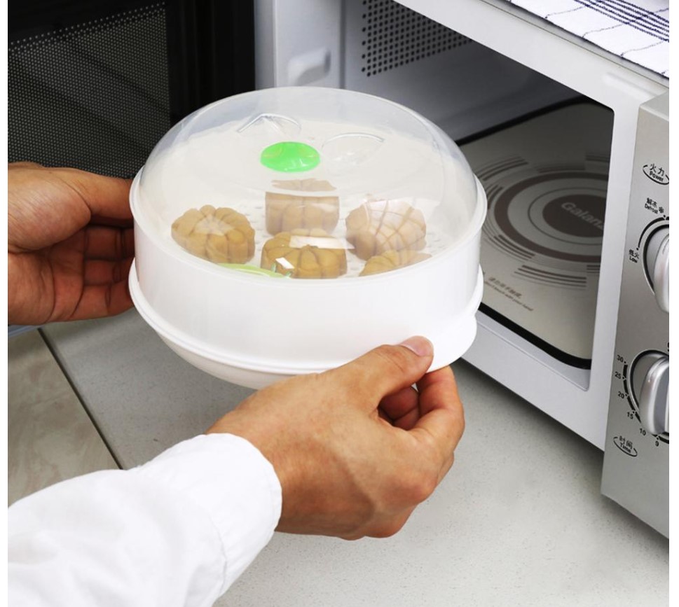 Single-Layer Microwave Oven Steamer