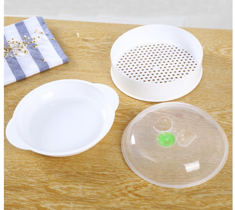 Single-Layer Microwave Oven Steamer