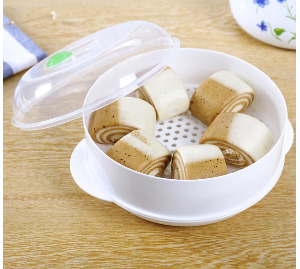 Single-Layer Microwave Oven Steamer