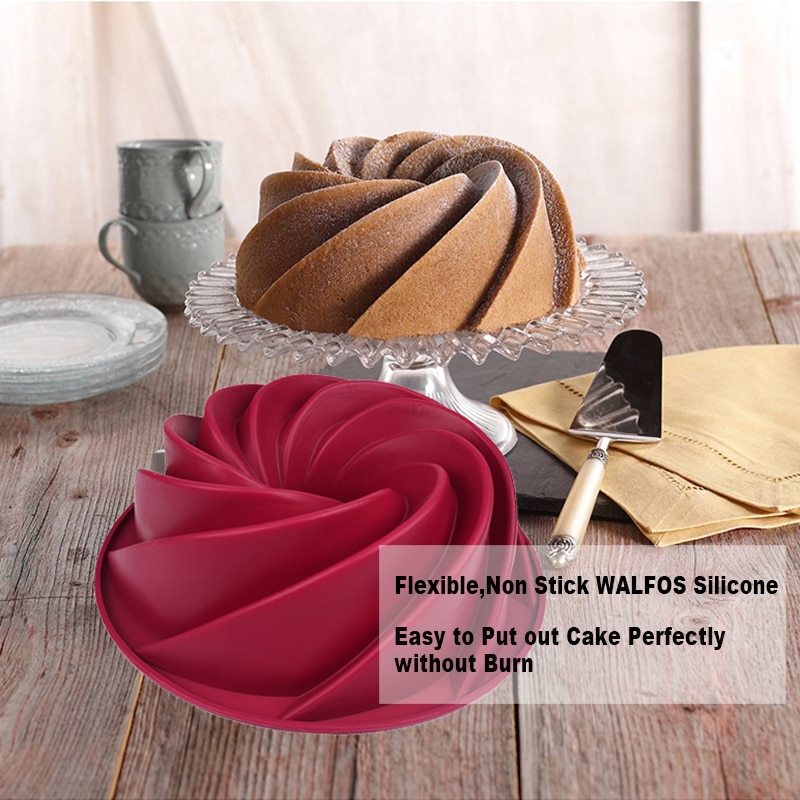 Creative Swirl Shaped Eco-Friendly Silicone Cake Mold