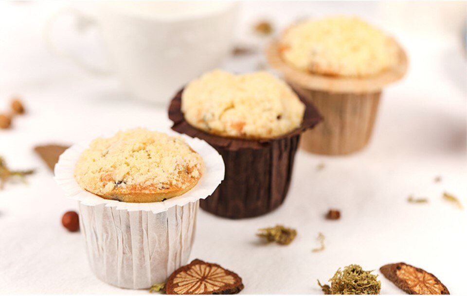 Cupcake's Gold Paper Cup Set 30 Pcs