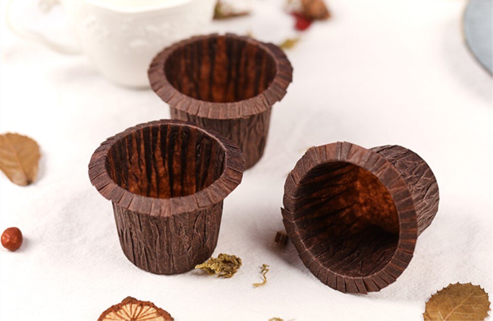 Cupcake's Gold Paper Cup Set 30 Pcs