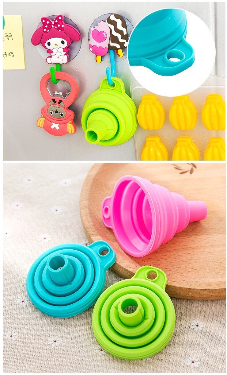 Collapsible Silicone Mini Liquid Funnel Collapsible Silicone Mini Liquid Funnel