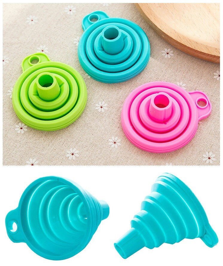 Collapsible Silicone Mini Liquid Funnel Collapsible Silicone Mini Liquid Funnel