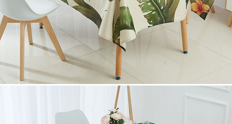 Tropical Leaves Cotton Tablecloth