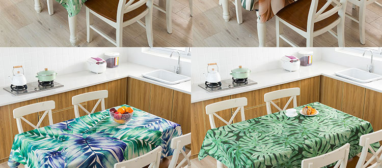 Tropical Leaves Cotton Tablecloth