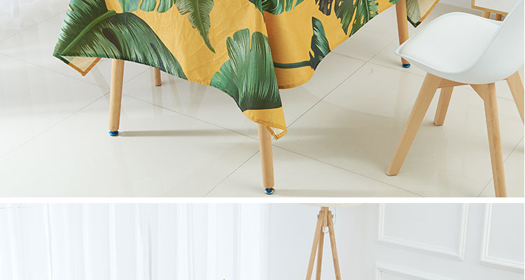 Tropical Leaves Cotton Tablecloth