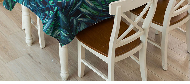 Tropical Leaves Cotton Tablecloth