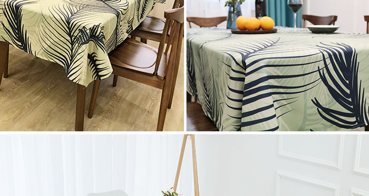 Tropical Leaves Cotton Tablecloth