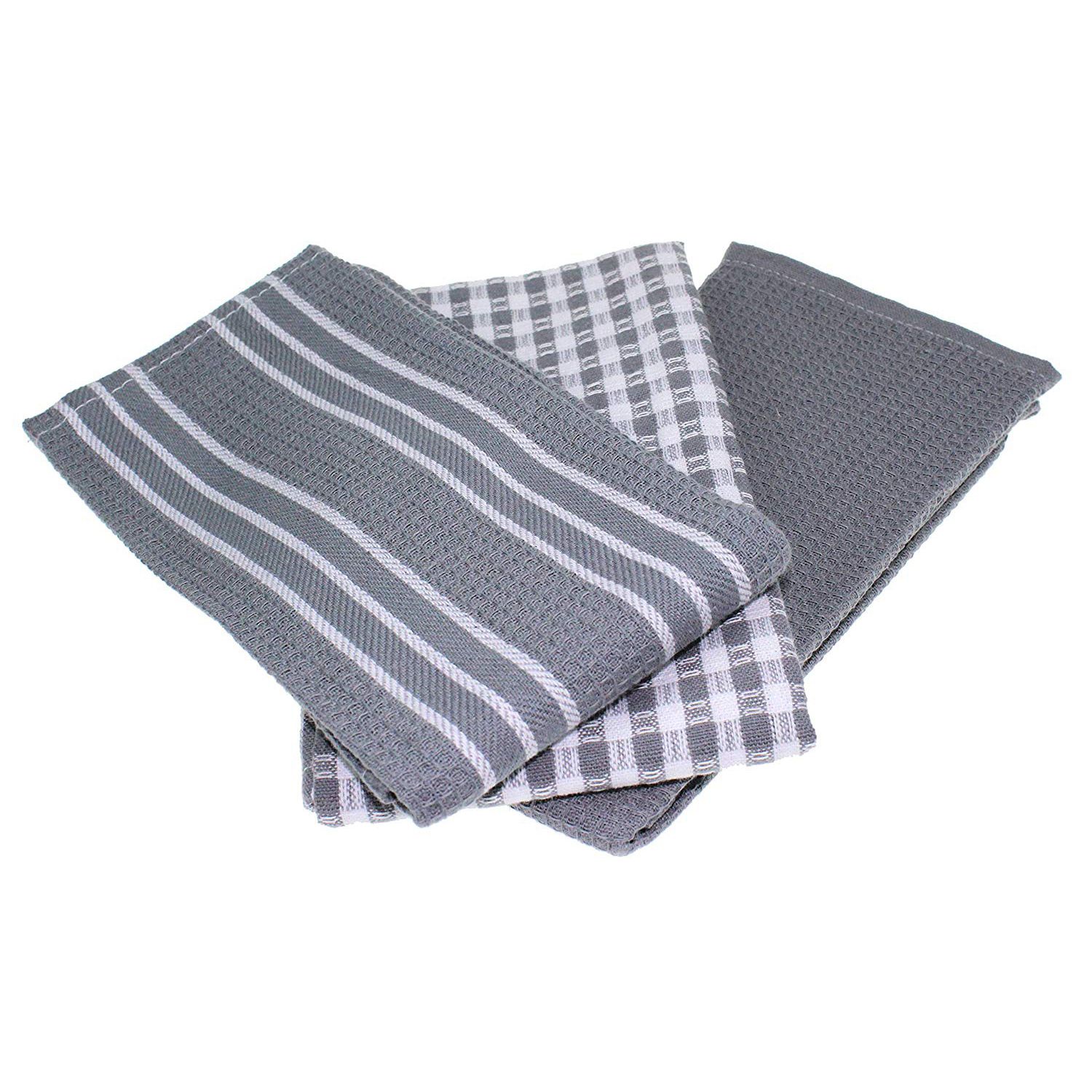 100% Natural Cotton Kitchen Towels 3 pcs Set