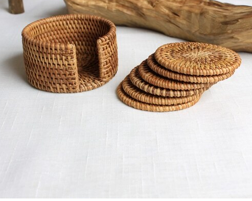 Round Bamboo Pot Mat