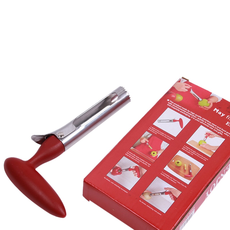 Red Kitchen Steel Fruit / Vegetable Corer