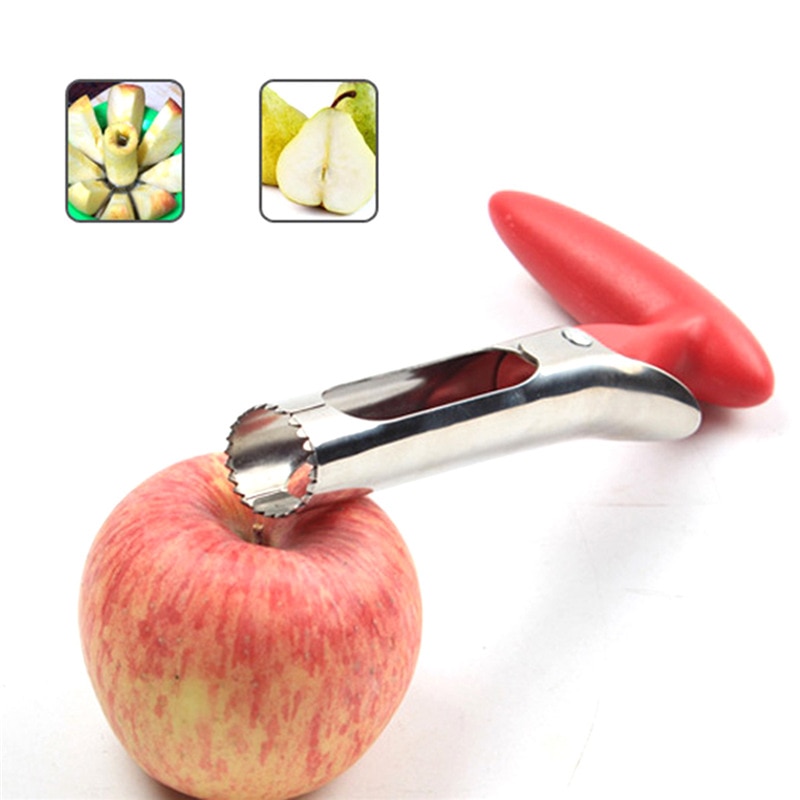 Red Kitchen Steel Fruit / Vegetable Corer
