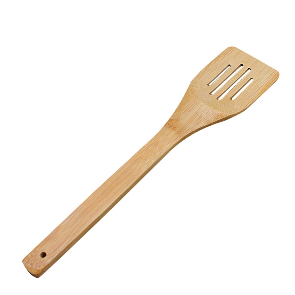 Assorted Bamboo Cooking Spatulas Set